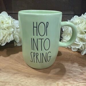 Green Ceramic Mug - Hop Into Spring